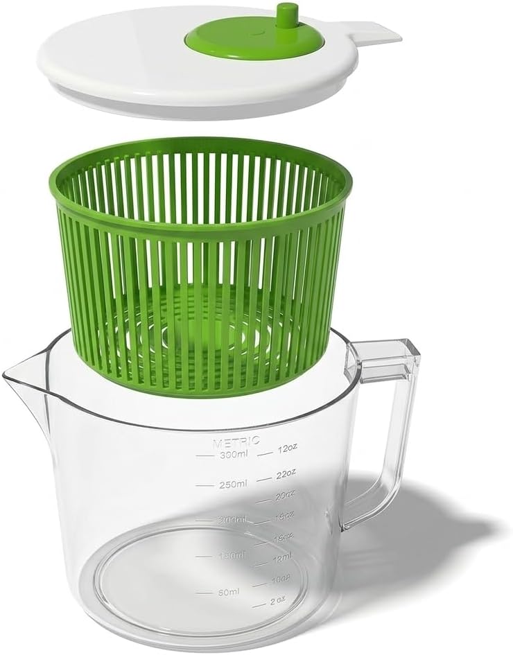 Mini Salad Spinner with Measuring Bowl