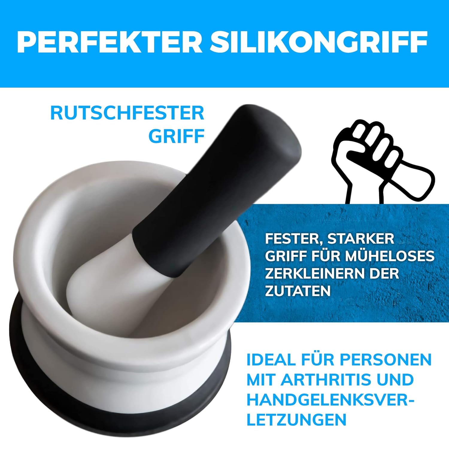 EZ-Grip Mortar & Pestle