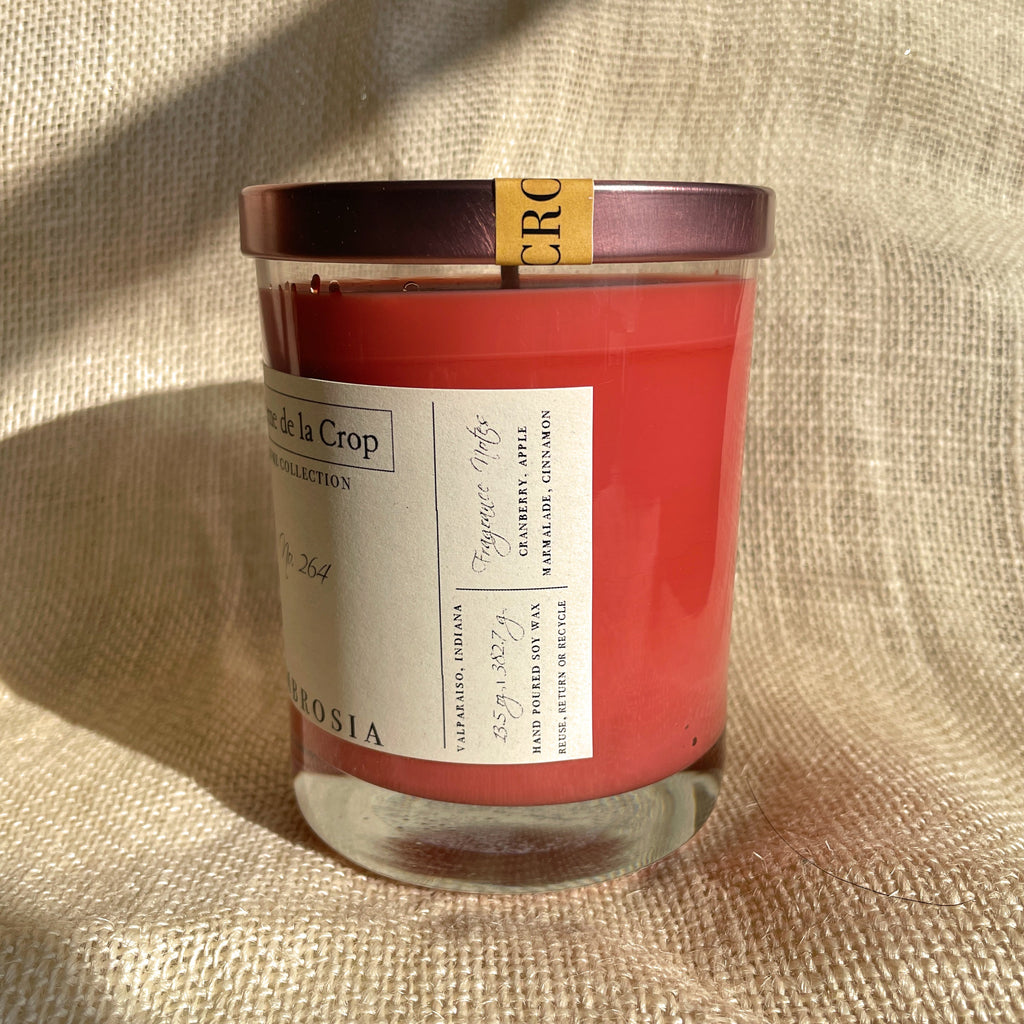 Creme de la Crop Ambrosia Cranberry Apple Soy Candle 13.5 oz