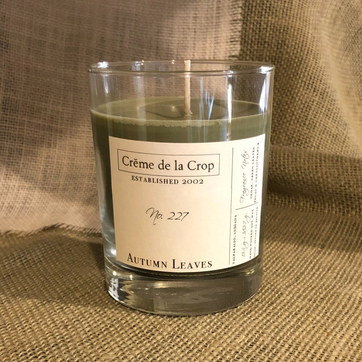 Creme de la Crop Autumn Leaves Apple Spice Soy Candle 13.5 oz