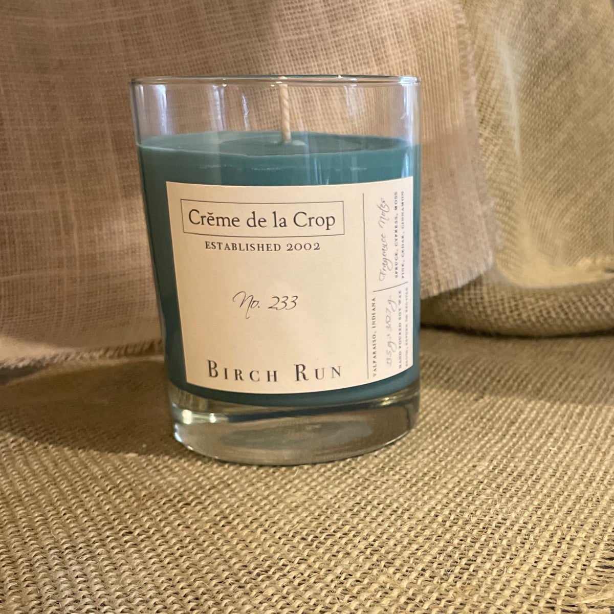 Creme de la Crop Birch Run Evergreen Soy Candle 13.5 oz