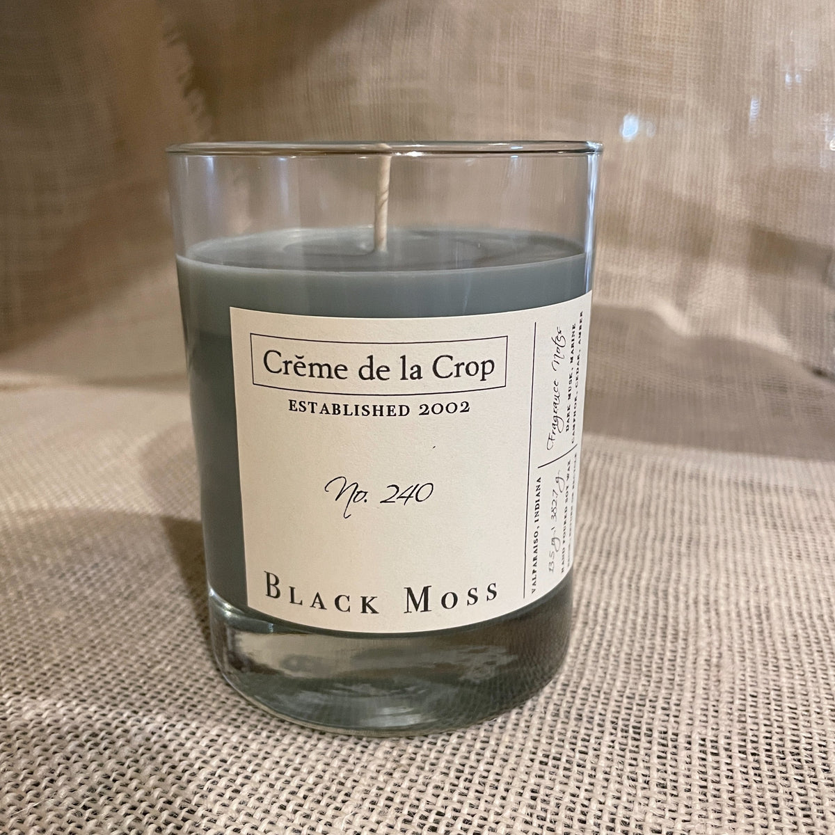 Creme de la Crop Black Moss Marine Musk Soy Candle 13.5 oz