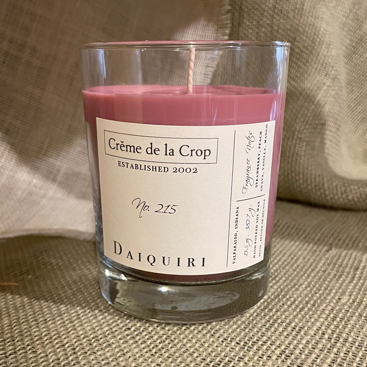 Creme de la Crop Daiquiri Strawberry Soy Candle 13.5 oz