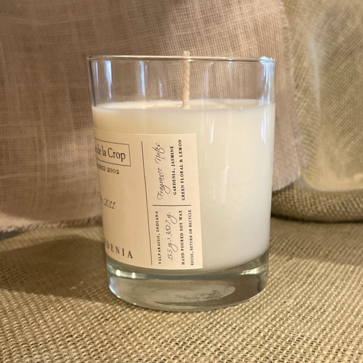 Creme de la Crop Gardenia Hand Poured Soy Candle 13.5 oz