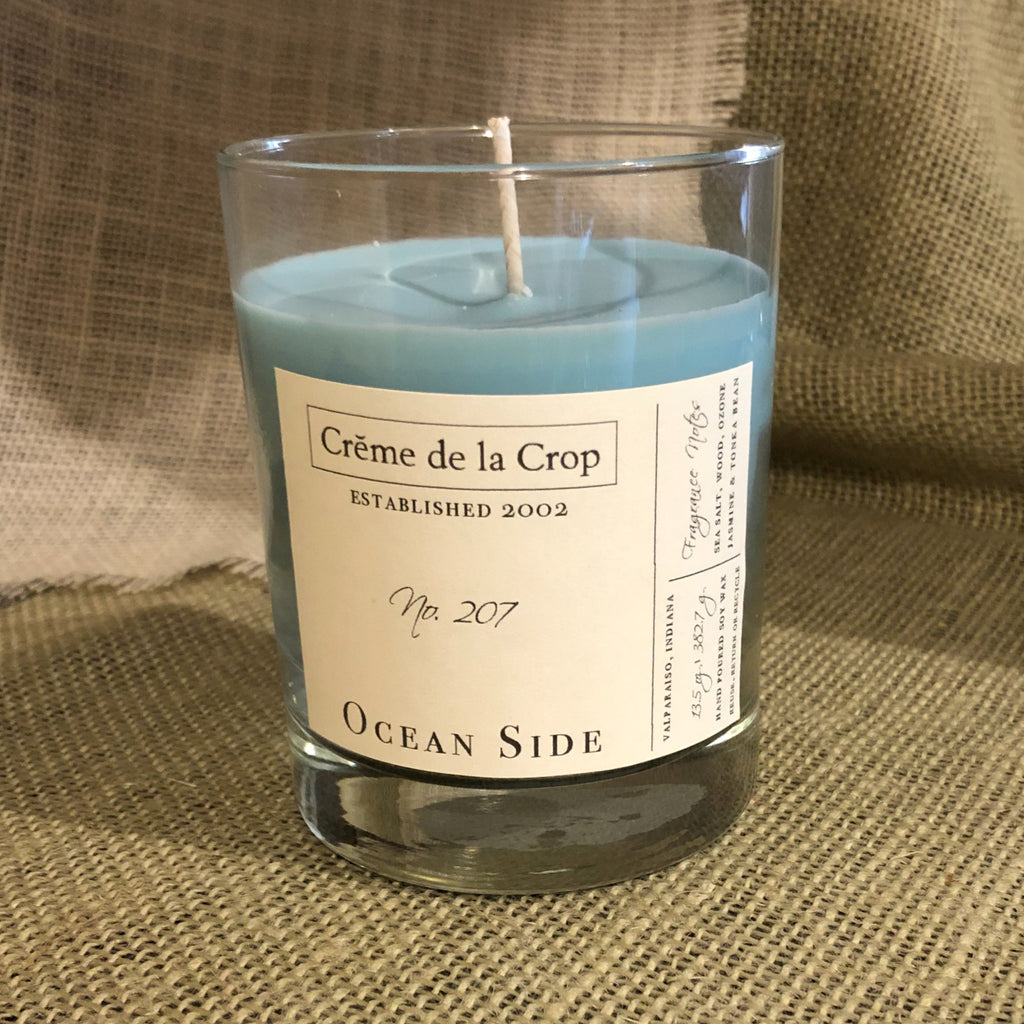 Creme de la Crop Ocean Side Jasmine Sea Salt Soy Candle 13.5 oz