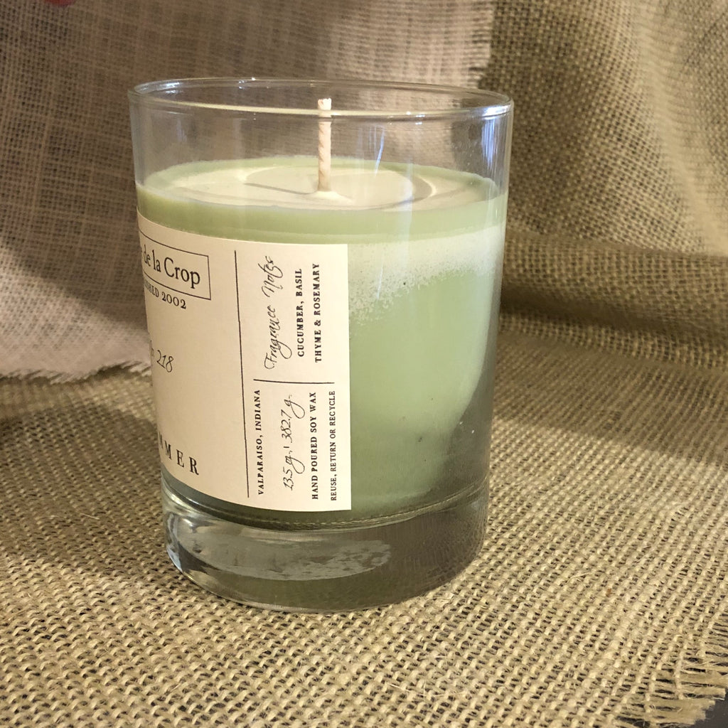 Creme de la Crop Summer Cucumber & Basil Soy Candle 13.5 oz