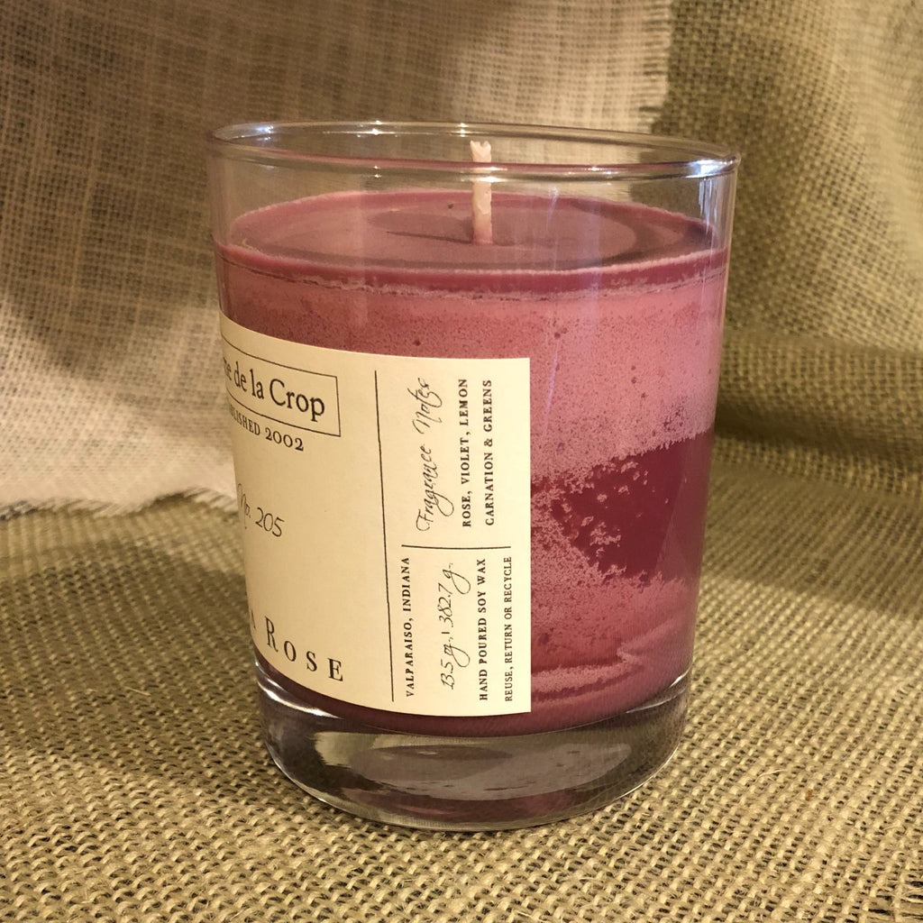 Creme de la Crop Tea Rose Hand Poured Soy Candle 13.5 oz