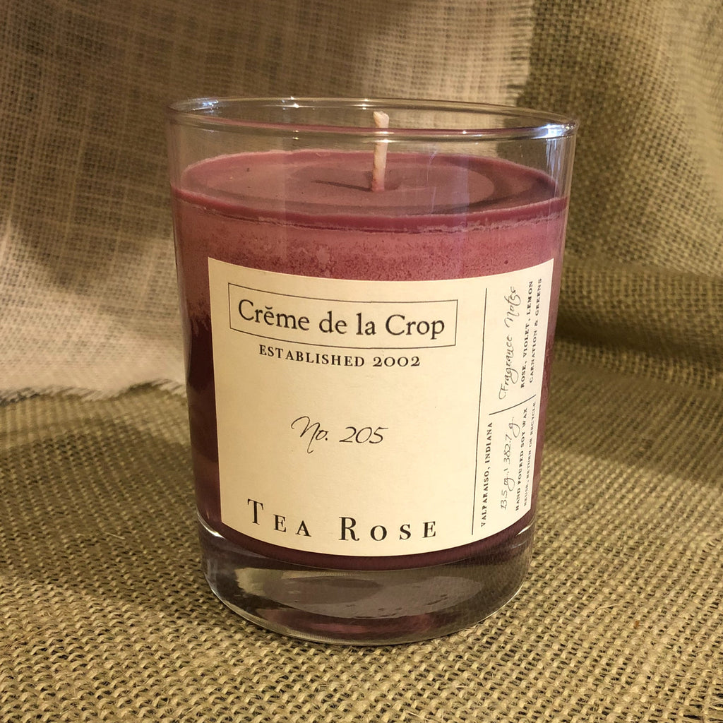 Creme de la Crop Tea Rose Hand Poured Soy Candle 13.5 oz