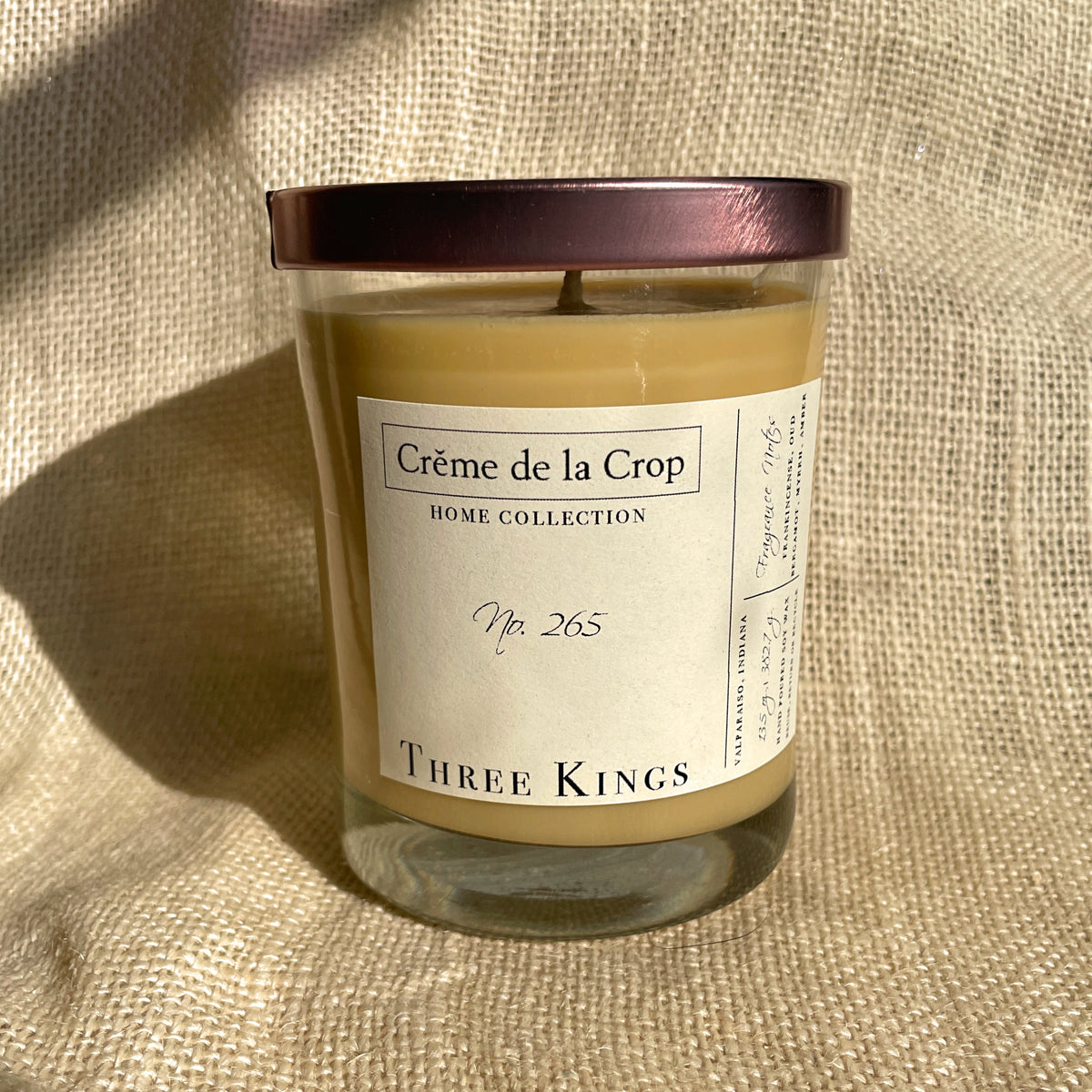 Creme de la Crop Three Kings Frankincense Myrrh Soy Candle 13.5 oz