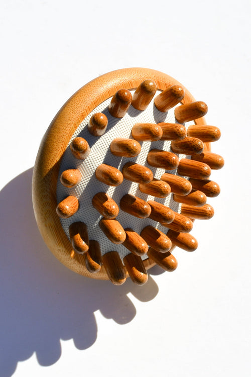 Alternate view of Bamboo Stimulating Scalp Massager