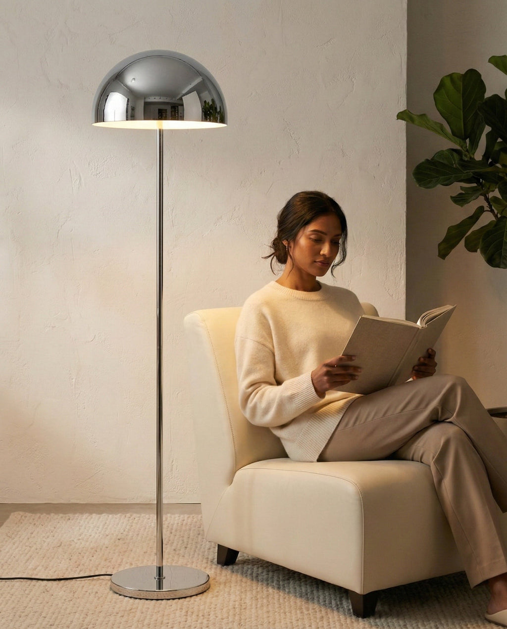 Ono Floor Lamp Chrome