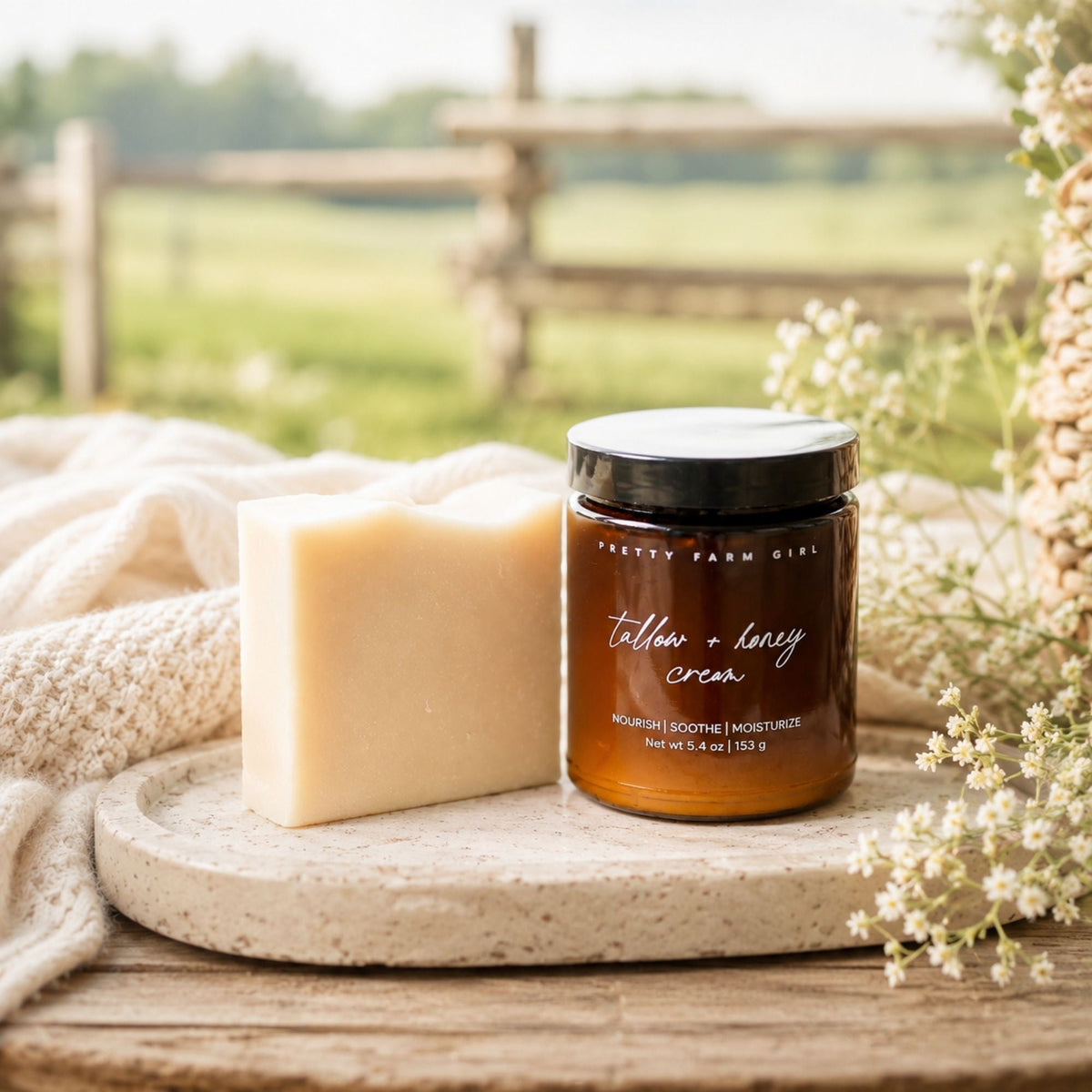 Gentle Care Duo — Tallow Body Butter & Buttermilk Soap