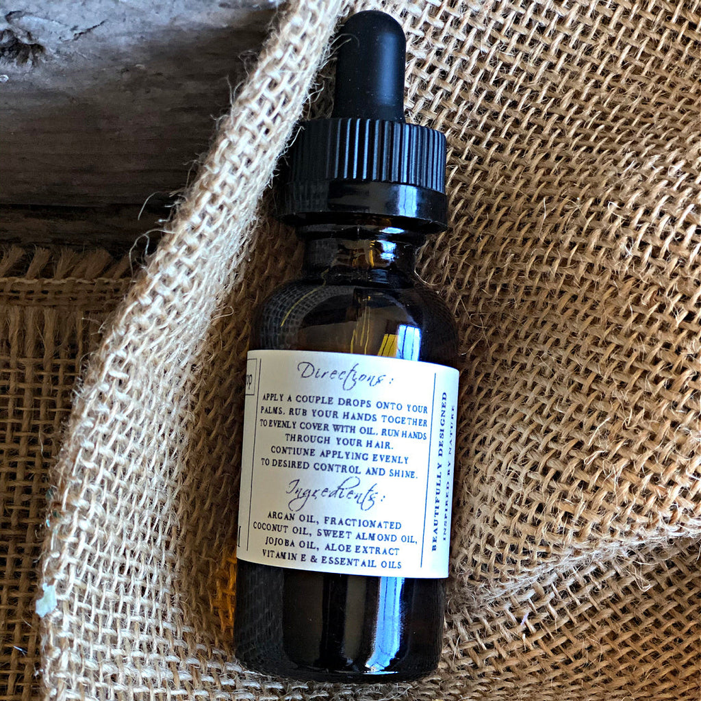 Creme de la Crop Anti Frizz Hair Serum Argan Oil Bergamot Geranium