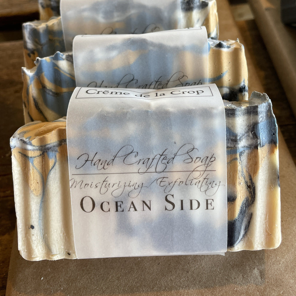 Creme de la Crop Ocean Side Exfoliating Soap Bar Jasmine Sea Salt Scent