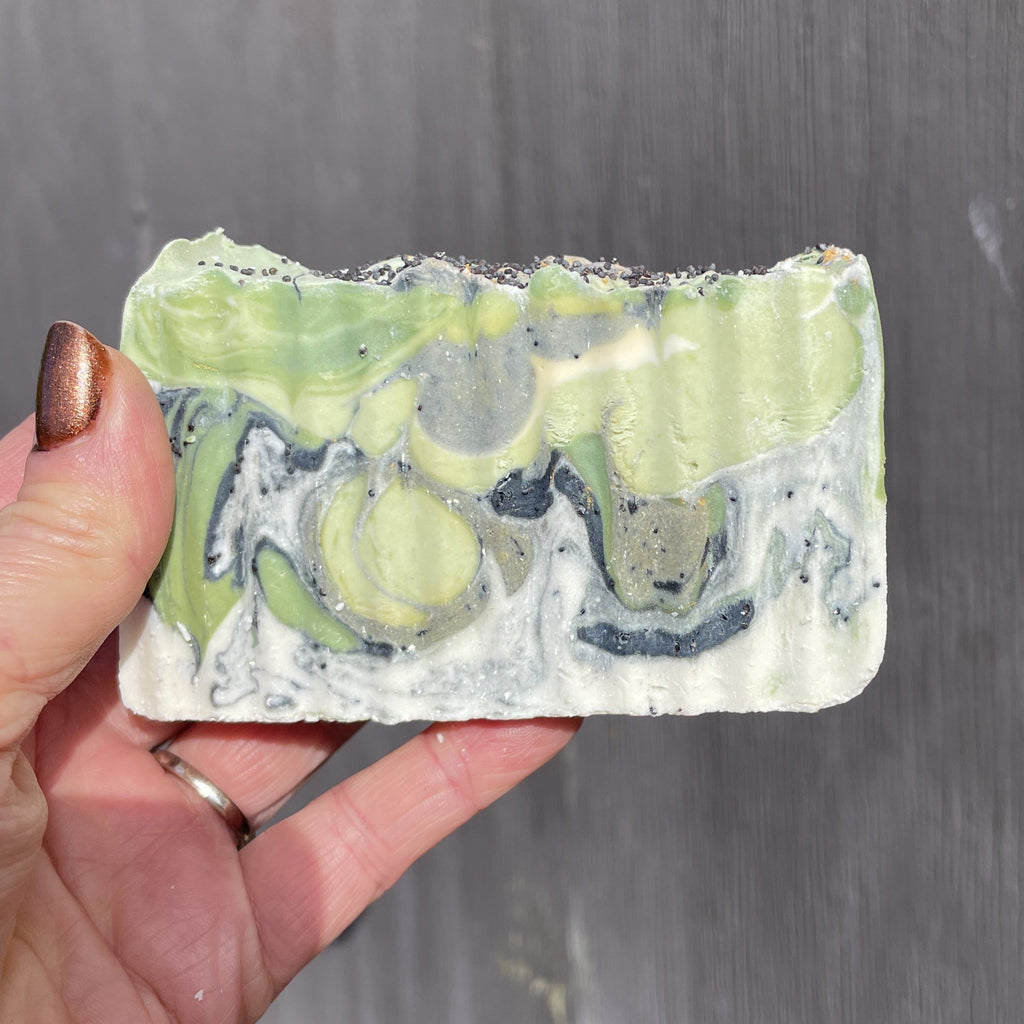 Creme de la Crop Tonka Bean Oud Exfoliating Soap Coffee Charcoal