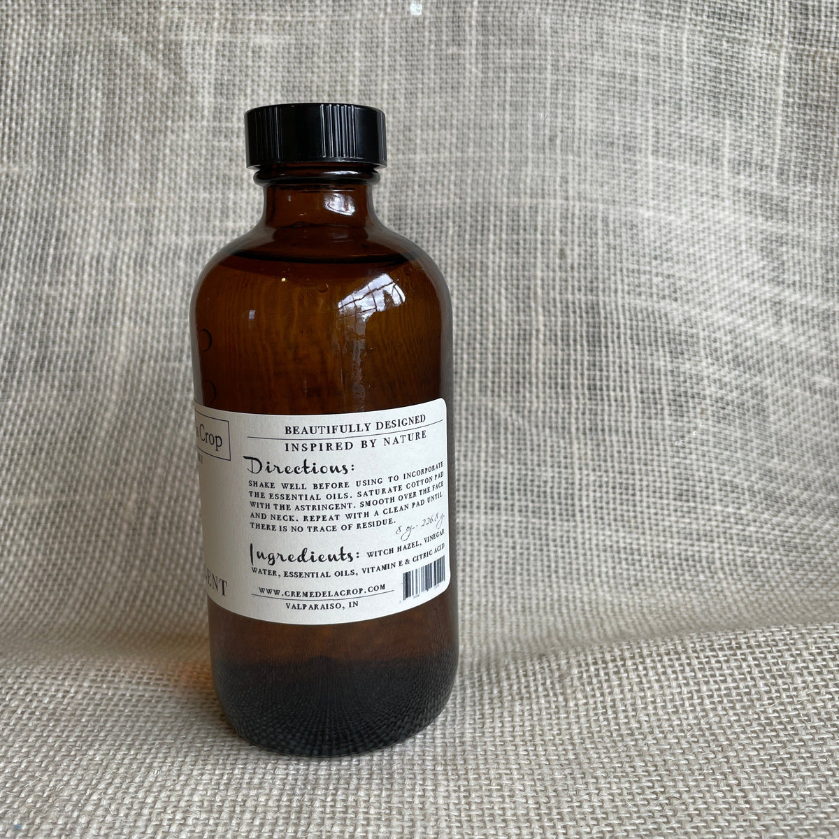 Creme de la Crop Witch Hazel Facial Toner Astringent Vitamin E 8 oz