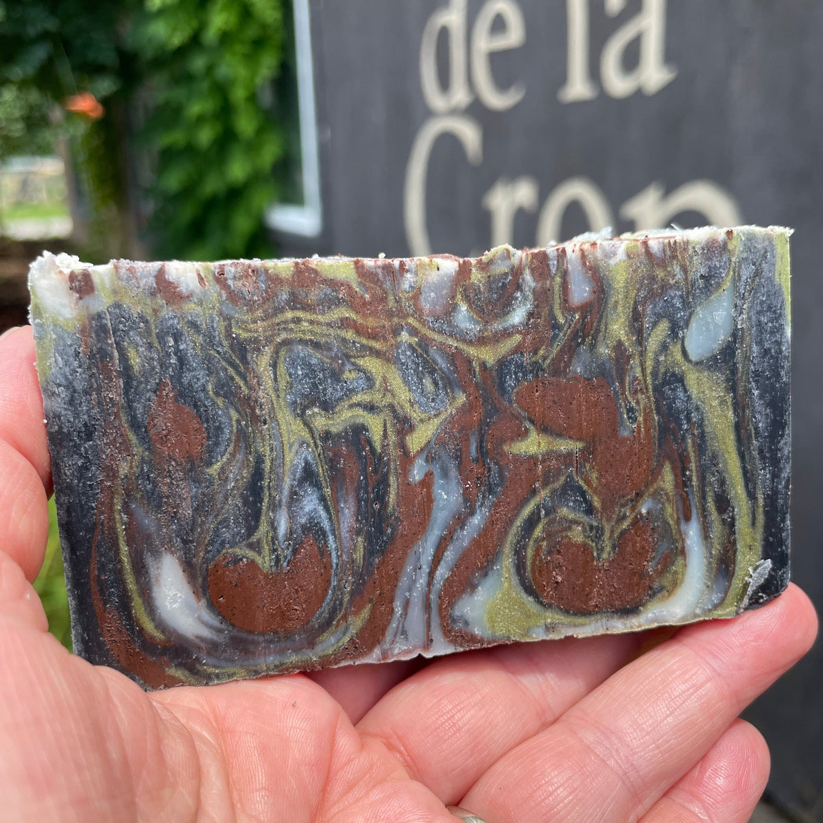 Creme de la Crop Cedar Sandalwood Activated Charcoal Handmade Soap Bar