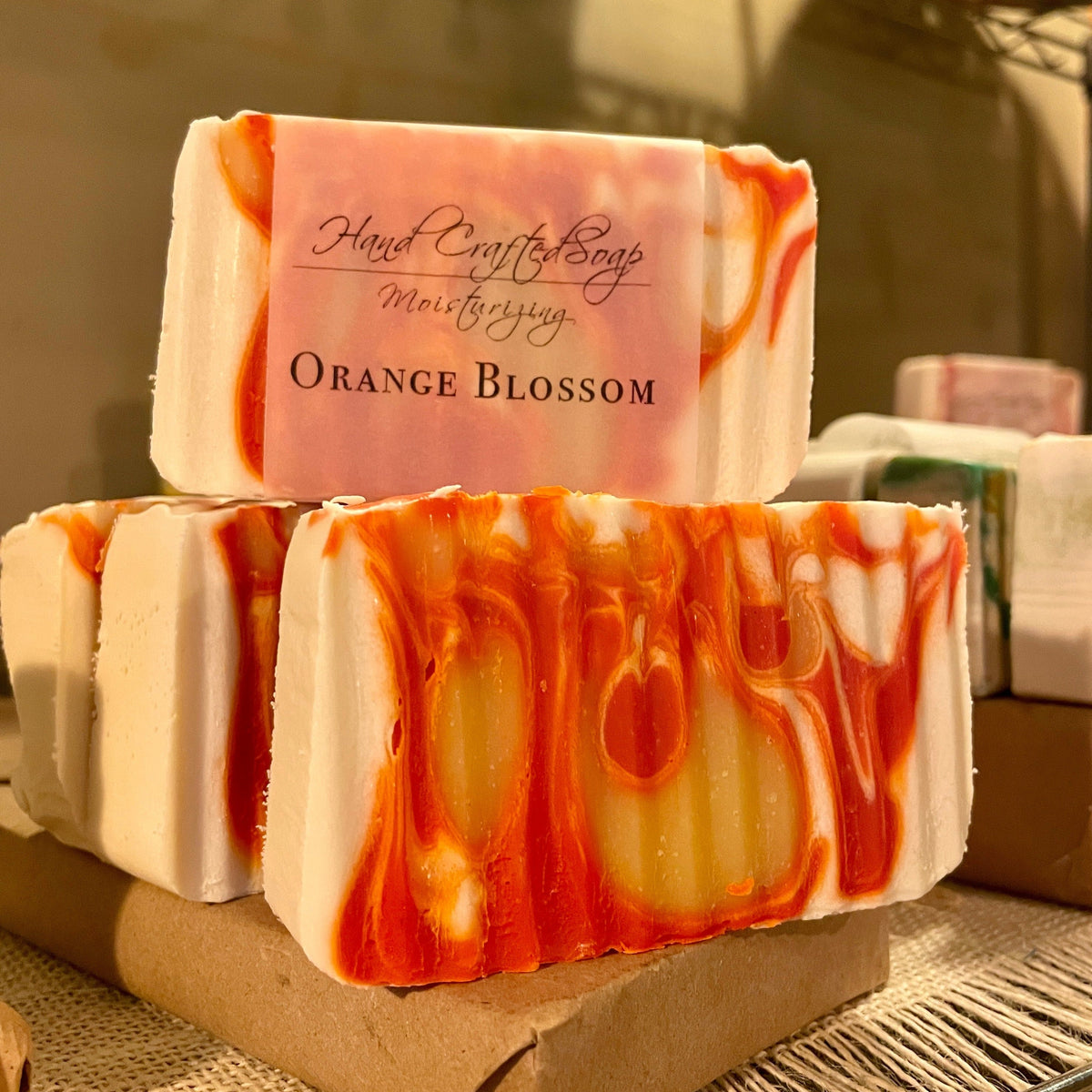 Creme de la Crop Orange Blossom Handmade Soap Bar Olive Coconut Oil