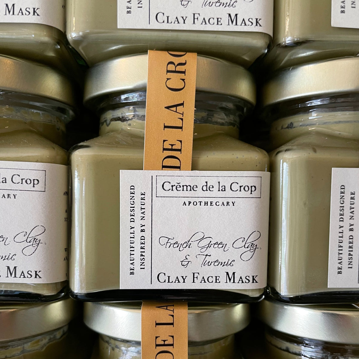 Creme de la Crop Brighten French Green Clay Turmeric Face Mask 3 oz