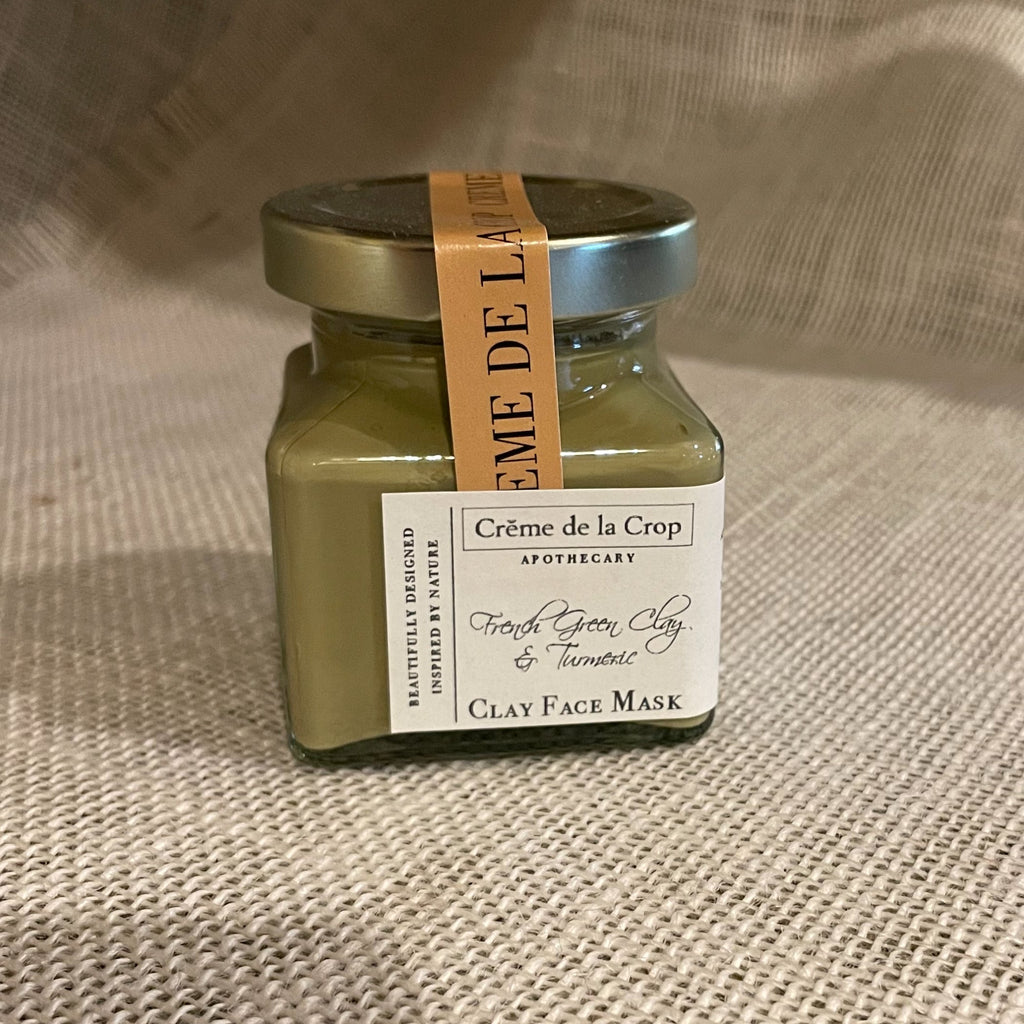 Creme de la Crop Brighten French Green Clay Turmeric Face Mask 3 oz