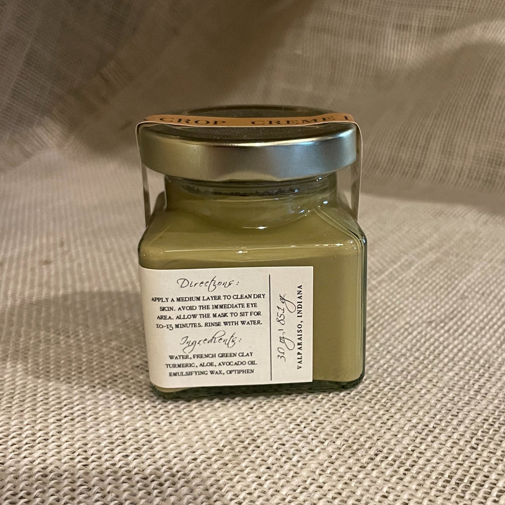 Creme de la Crop Brighten French Green Clay Turmeric Face Mask 3 oz