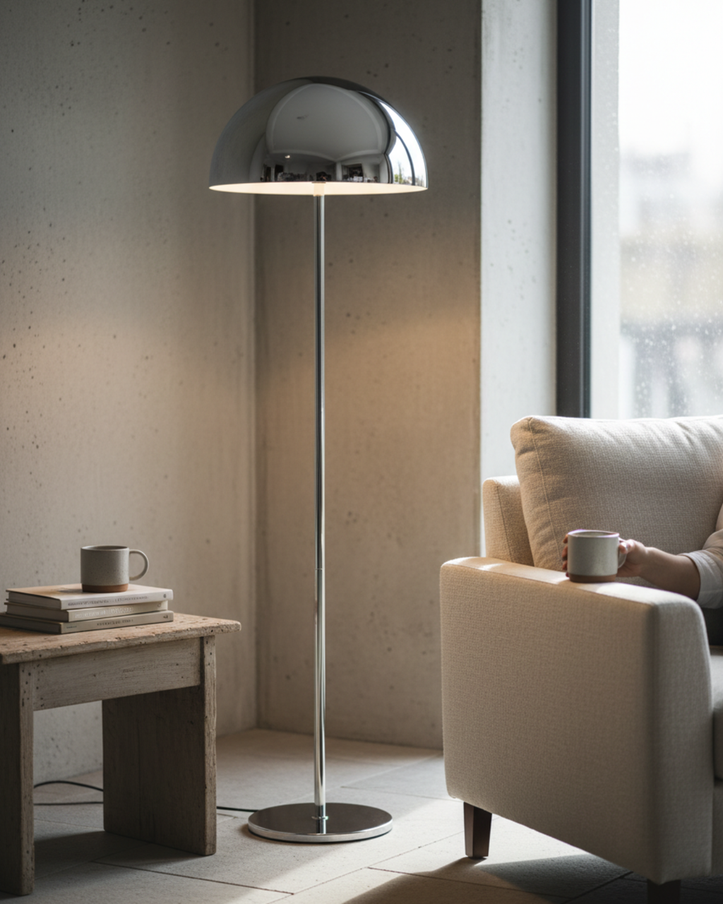 Ono Floor Lamp Chrome