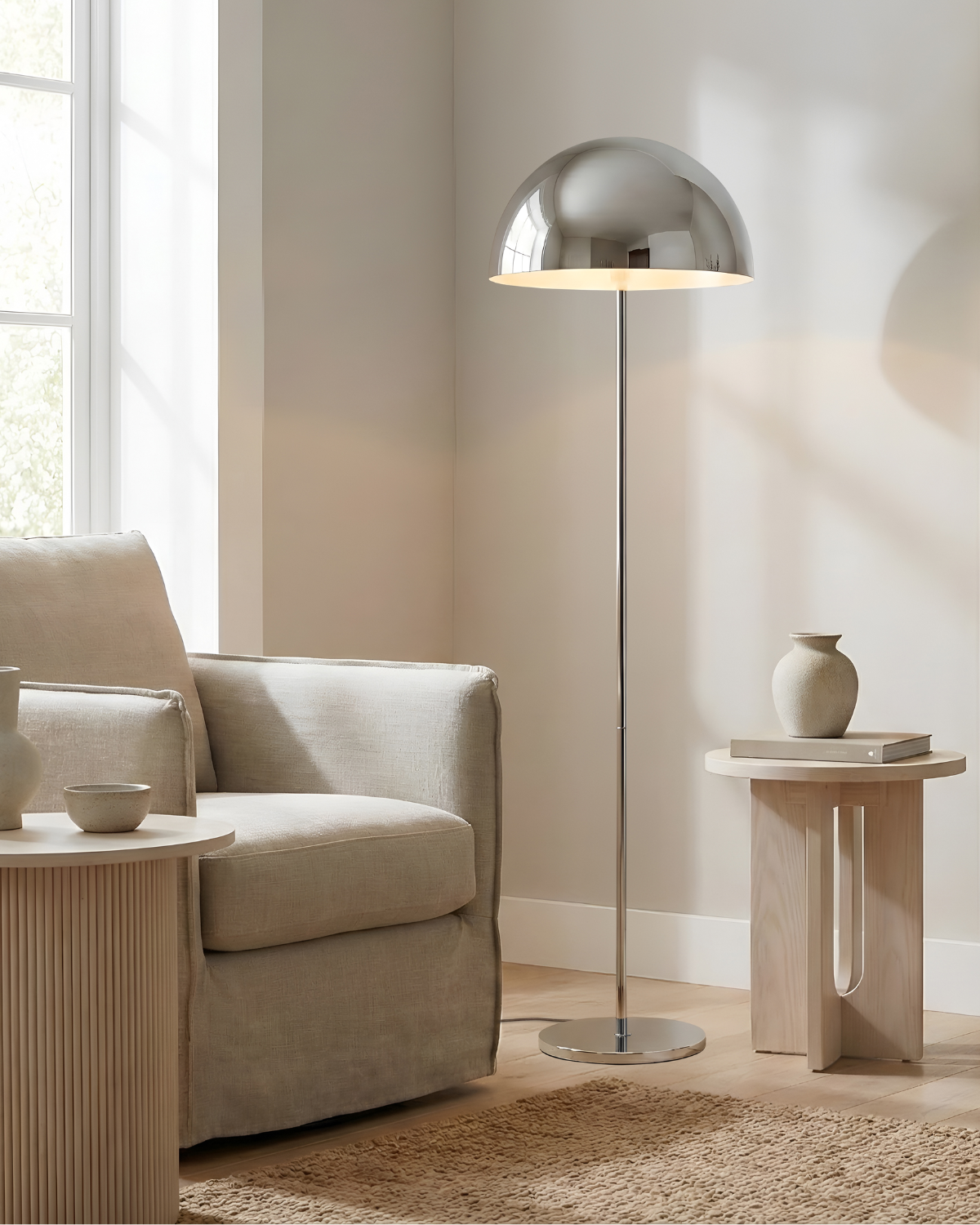 Ono Floor Lamp Chrome