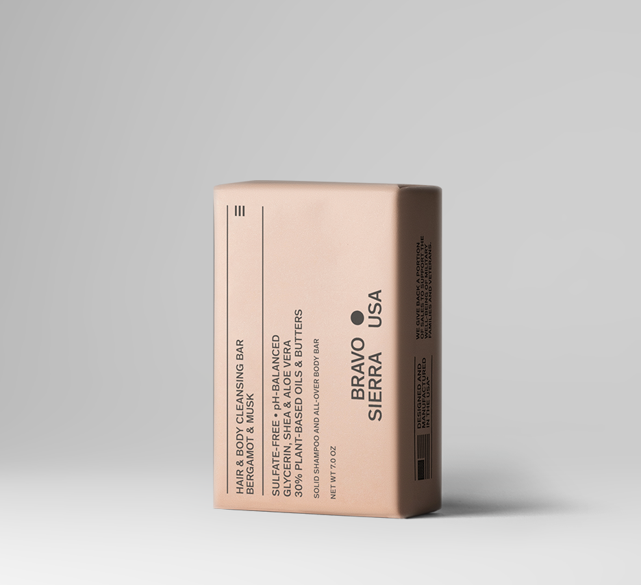 Bravo Sierra Hair & Body Cleansing Bar — 7 oz