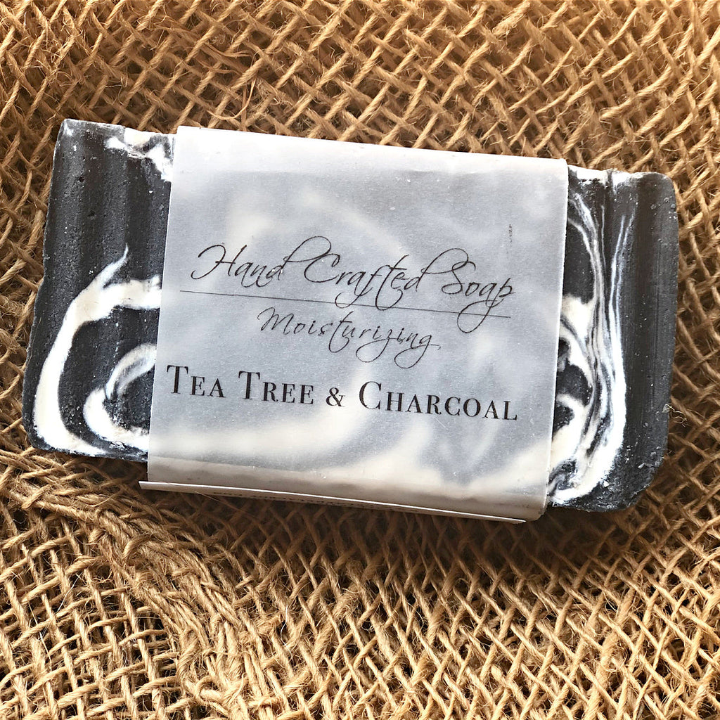 Creme de la Crop Tea Tree Activated Charcoal Soap Bar Handmade