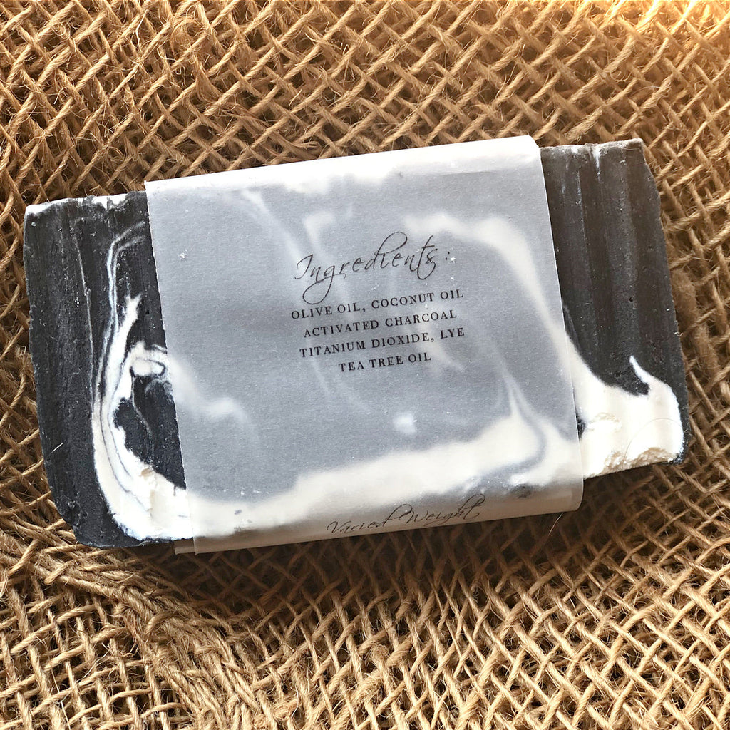 Creme de la Crop Tea Tree Activated Charcoal Soap Bar Handmade