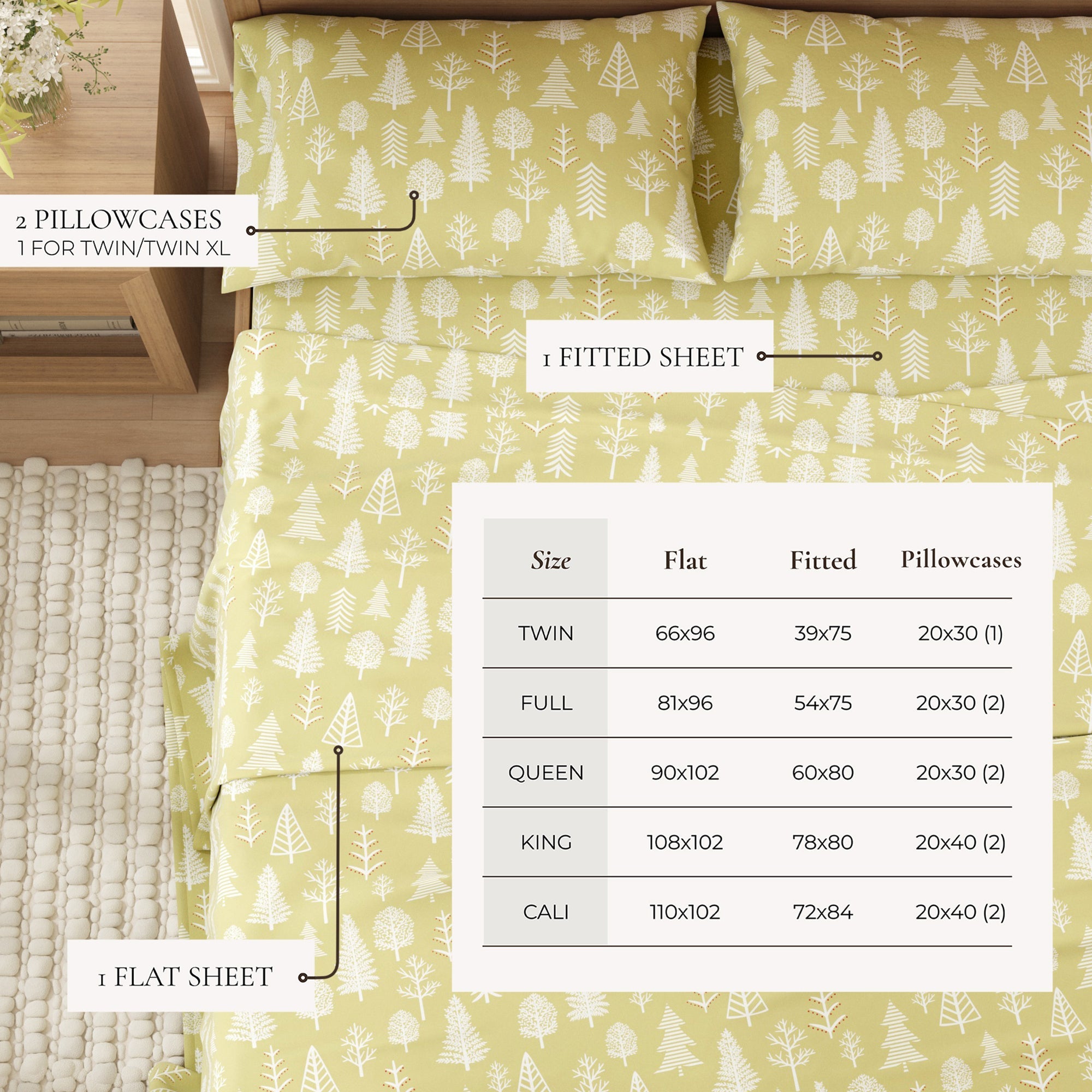 Turkish Cotton Flannel Sheet - Lakeview Collection