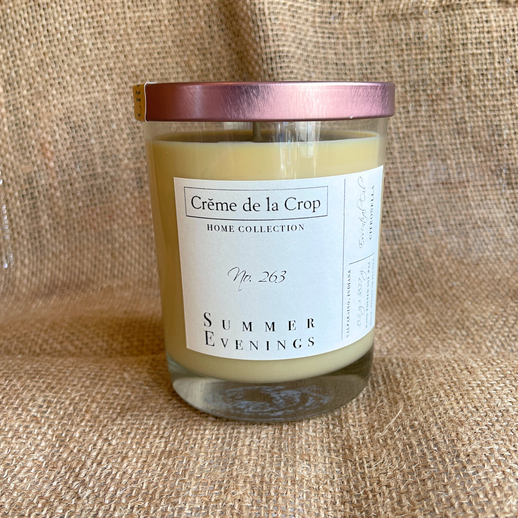 Creme de la Crop Summer Evenings Citronella Soy Candle 13.5 oz