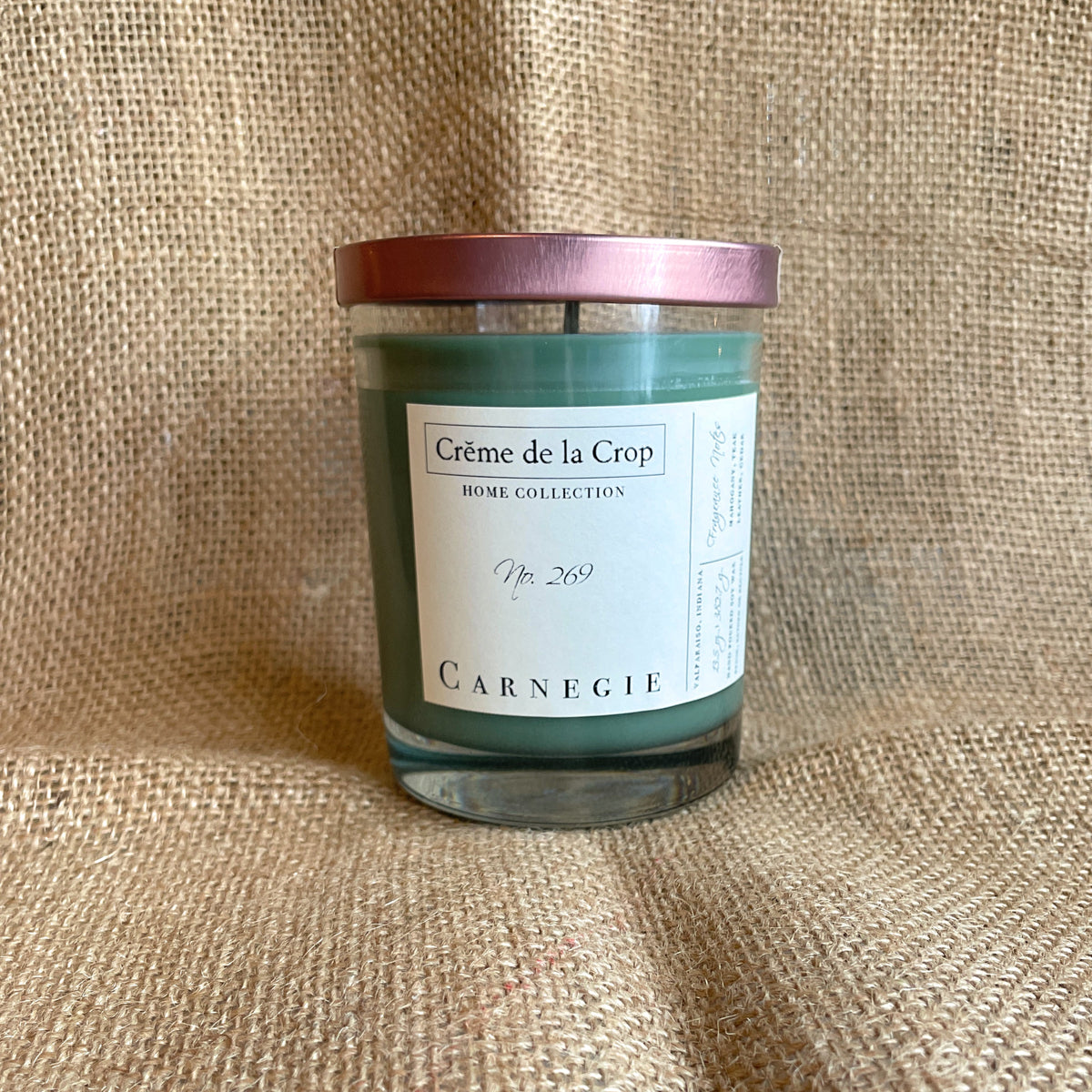 Creme de la Crop Carnegie Mahogany Teak Soy Candle 13.5 oz