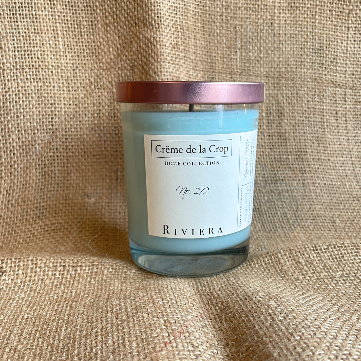 Creme de la Crop Riviera Sandalwood Leather Soy Candle 13.5 oz