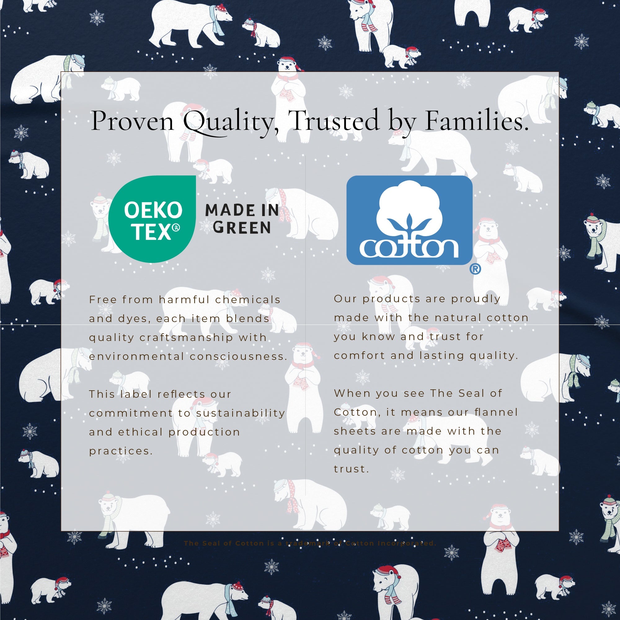 Turkish Cotton Christmas Flannel Sheet Set - Whittaker Collection