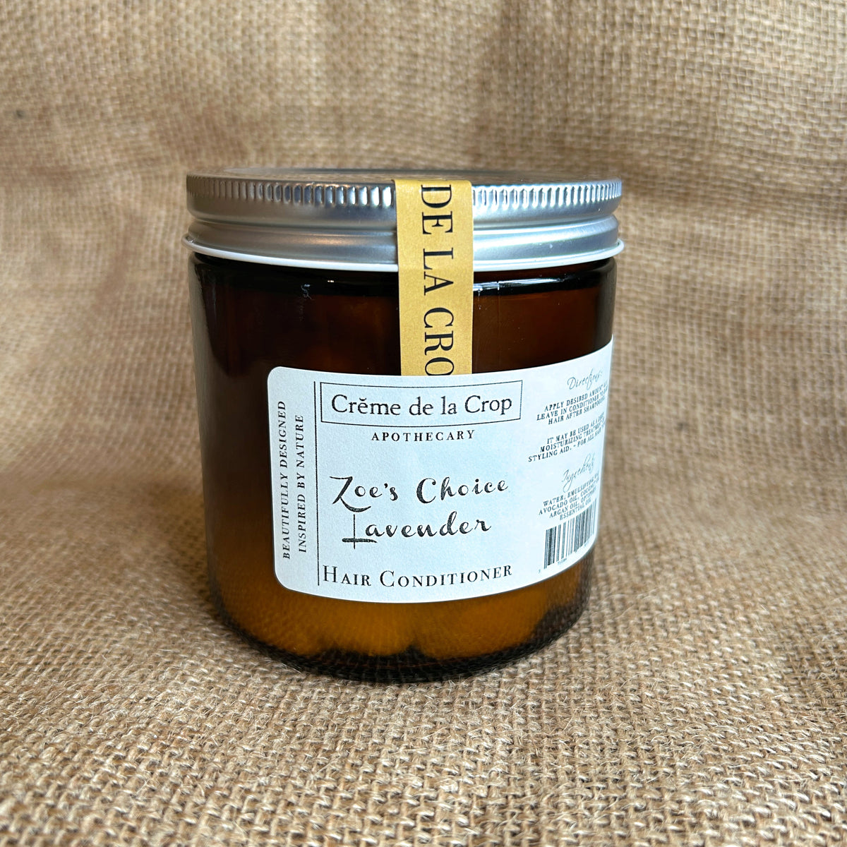 Creme de la Crop Zoe's Choice Lavender Hair Conditioner Argan Oil