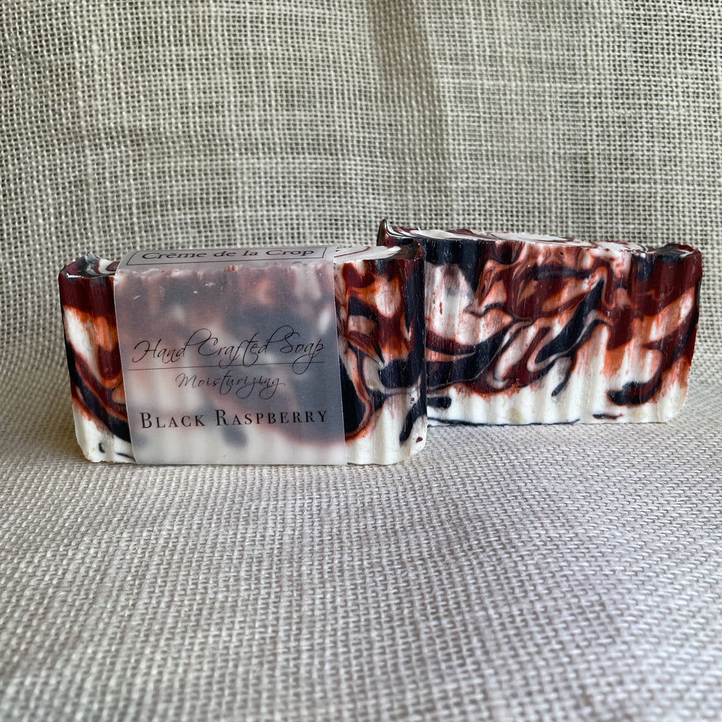 Creme de la Crop Black Raspberry Handmade Soap Bar Vanilla Scent