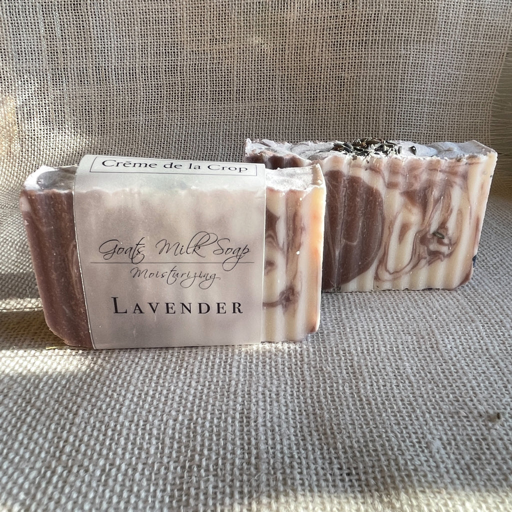 Creme de la Crop Lavender Goat Milk Soap Bar Olive Coconut Oil