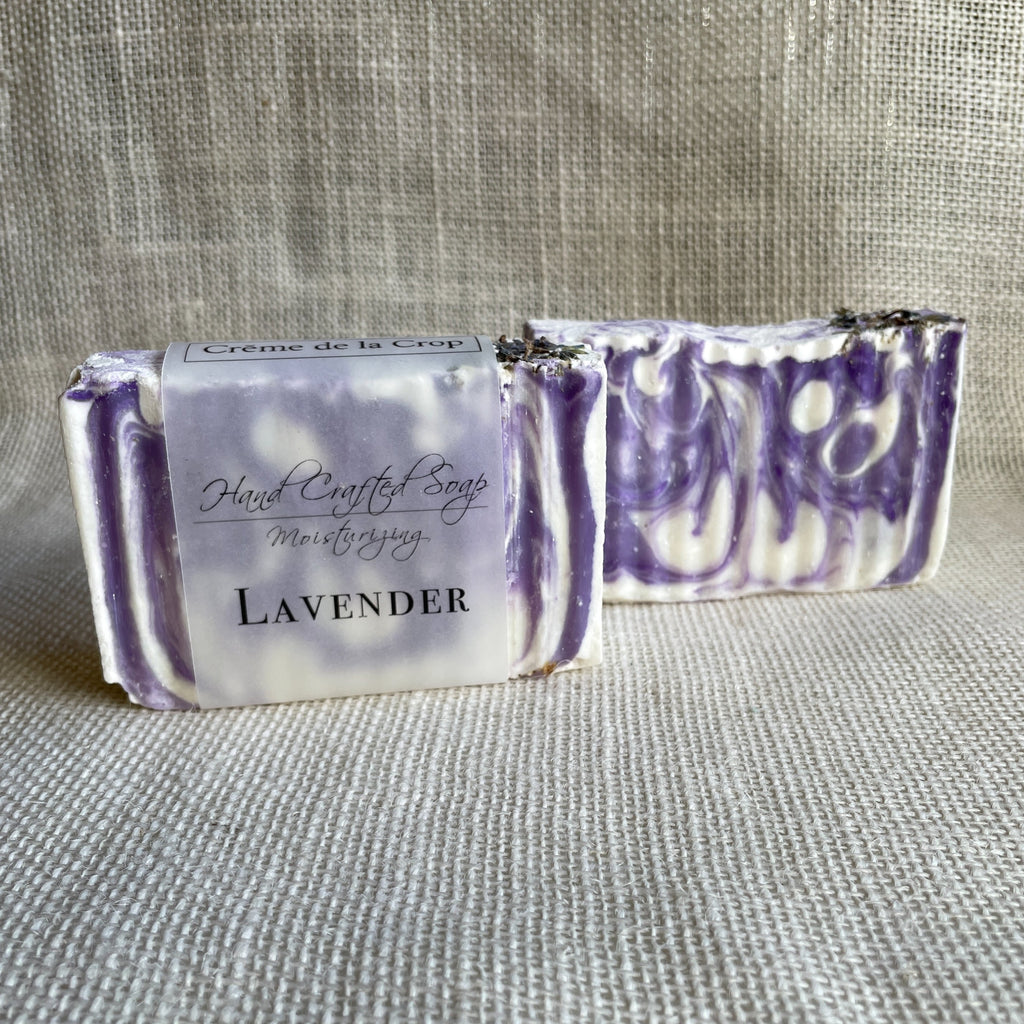 Creme de la Crop Lavender Soap Bar Olive Coconut Oil Floral Scent
