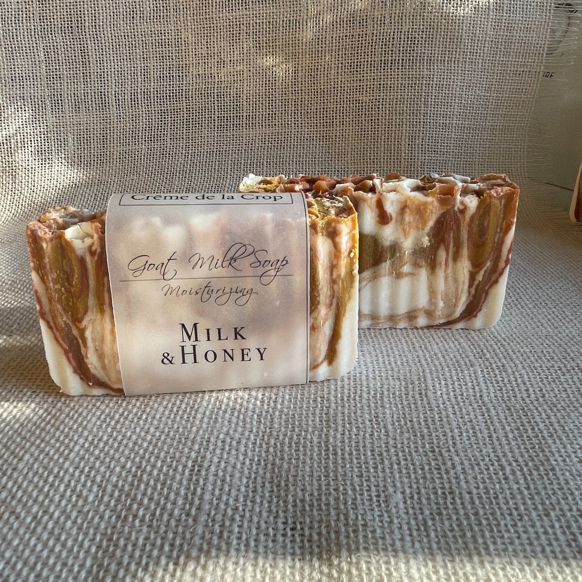 Creme de la Crop Milk Honey Goat Milk Soap Bar Honey Vanilla Scent