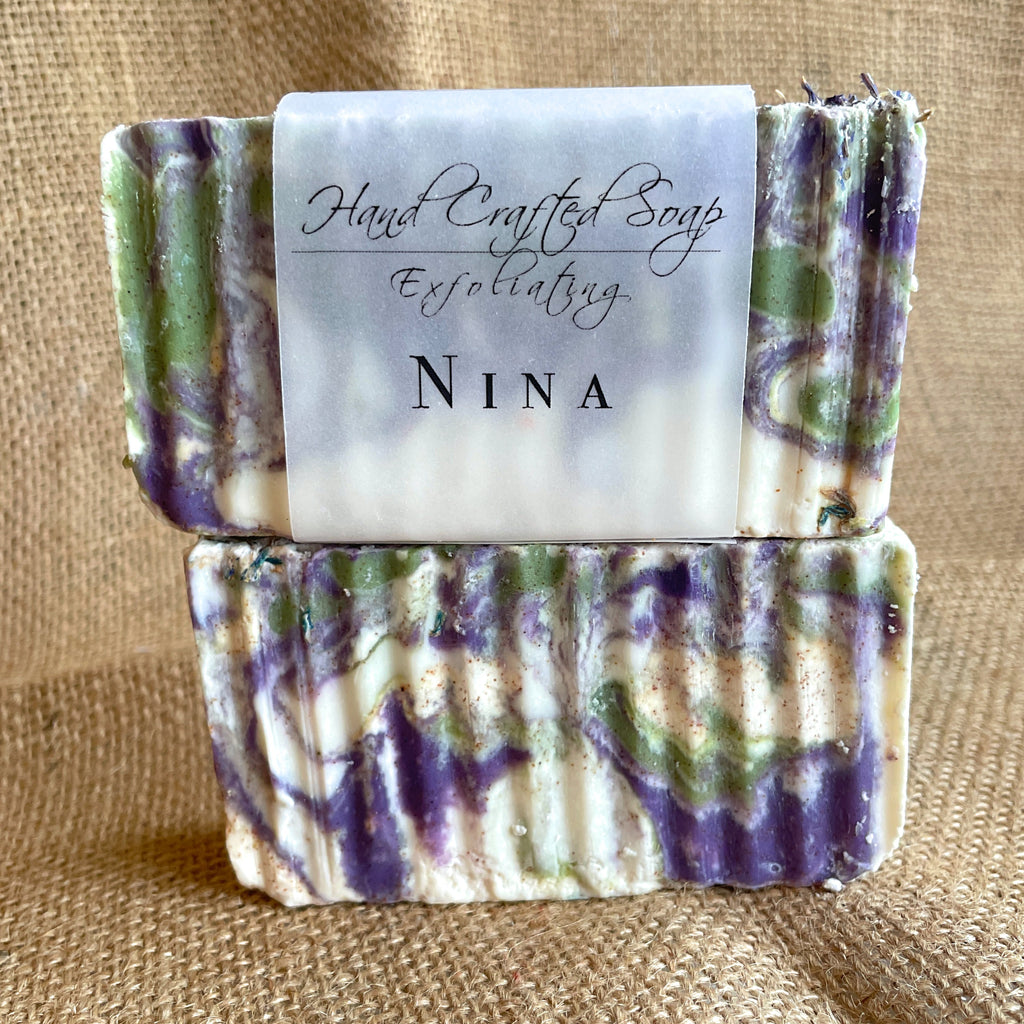 Creme de la Crop Nina Exfoliating Handmade Soap Bar Walnut Shell