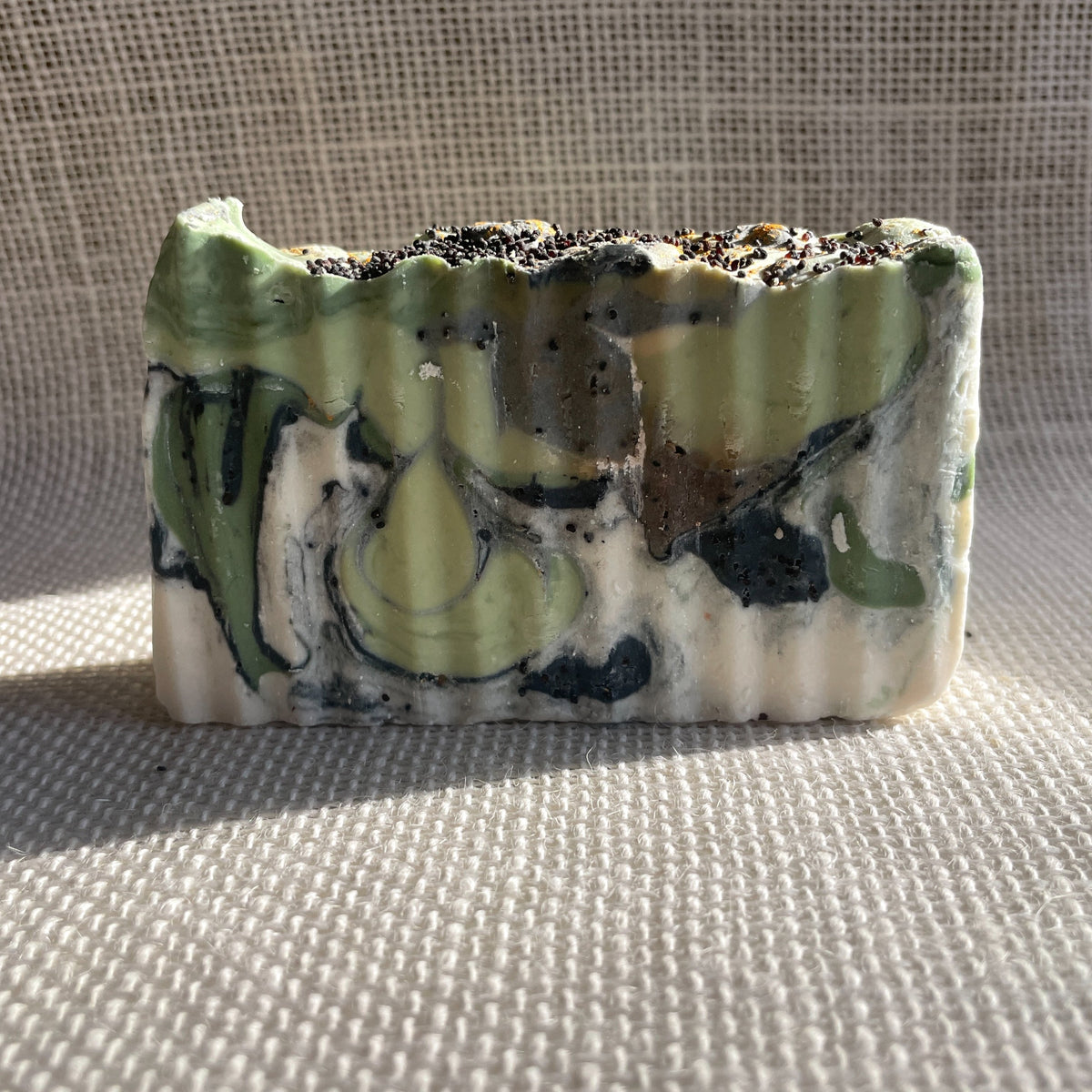 Creme de la Crop Tonka Bean Oud Exfoliating Soap Coffee Charcoal