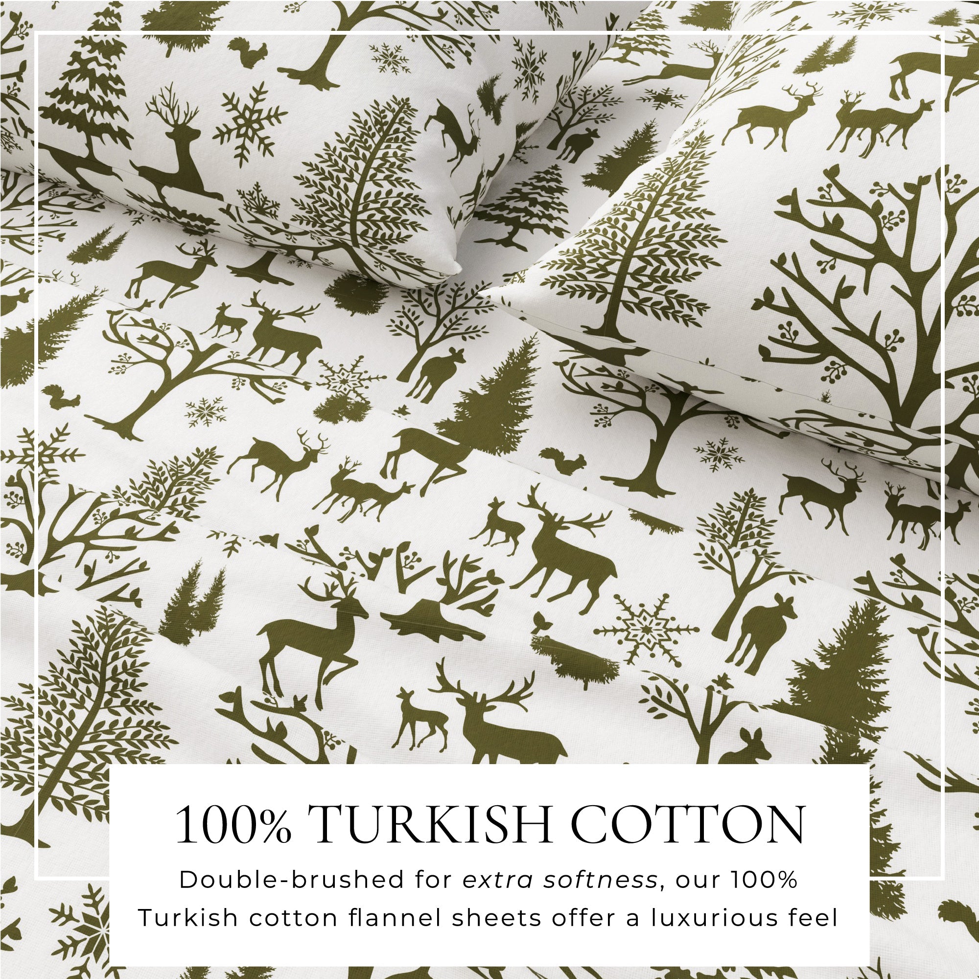 Turkish Cotton Flannel Sheet - Lakeview Collection