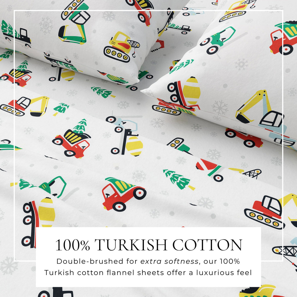 Turkish Cotton Christmas Flannel Sheet - Whittaker Collection