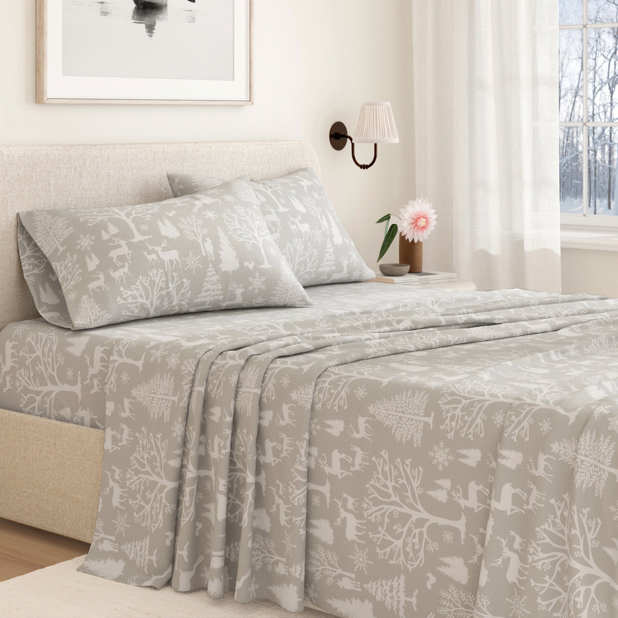 Turkish Cotton Flannel Sheet - Lakeview Collection