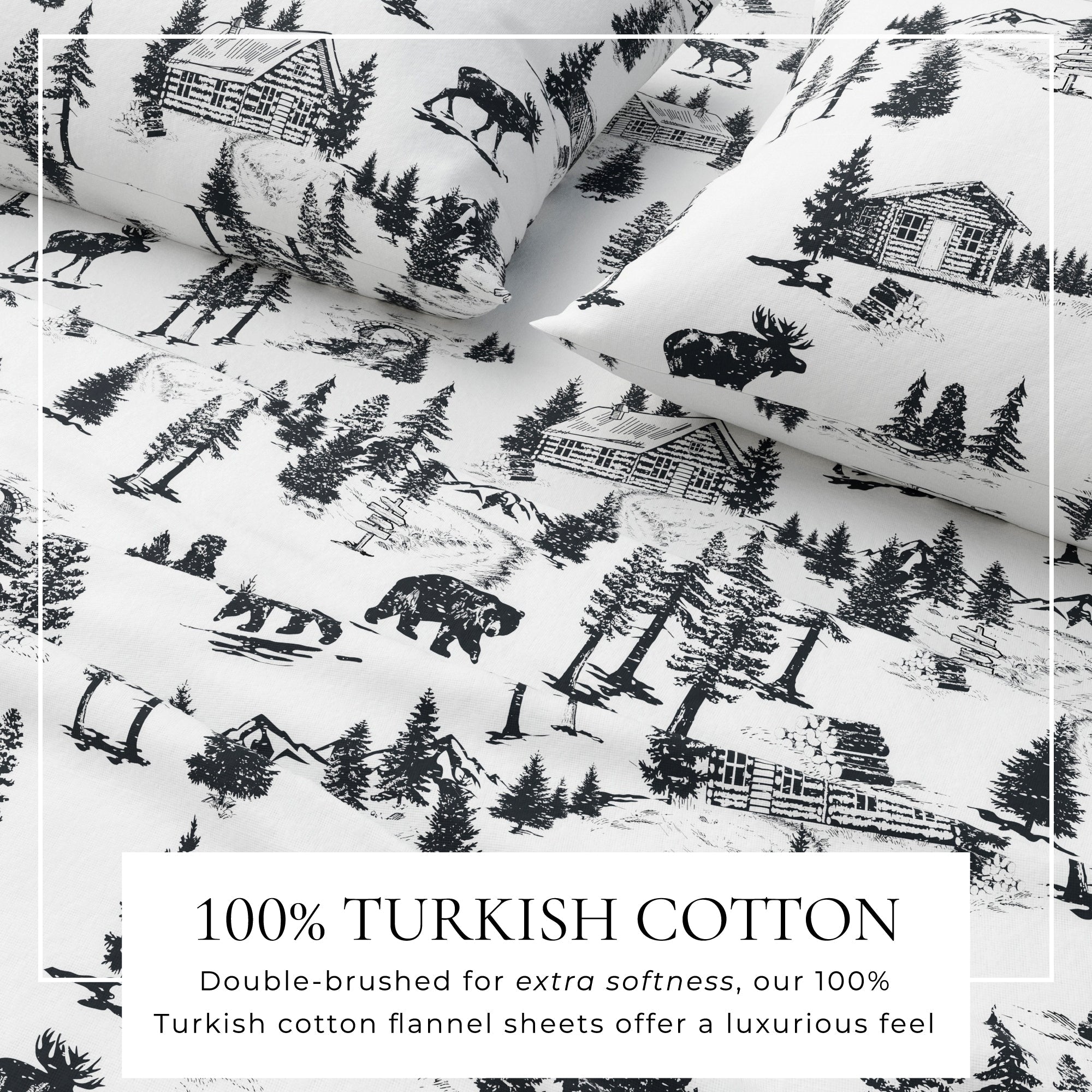 Turkish Cotton Flannel Sheet - Lakeview Collection