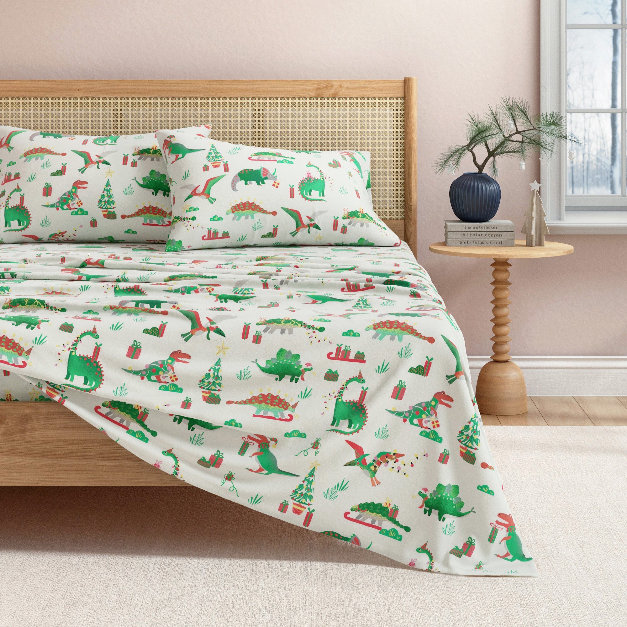Turkish Cotton Christmas Flannel Sheet - Whittaker Collection