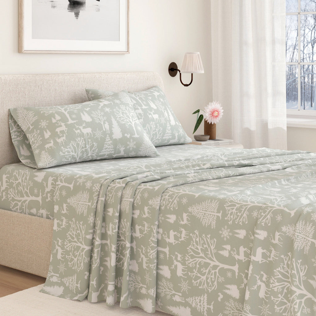Turkish Cotton Flannel Sheet - Lakeview Collection