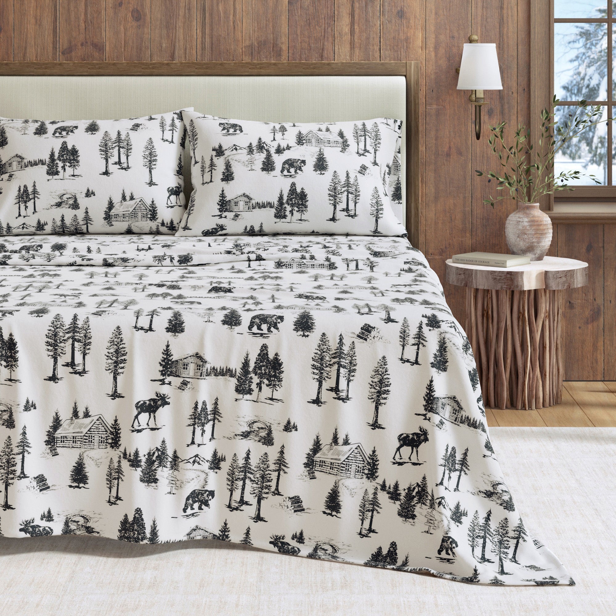 Turkish Cotton Flannel Sheet - Lakeview Collection