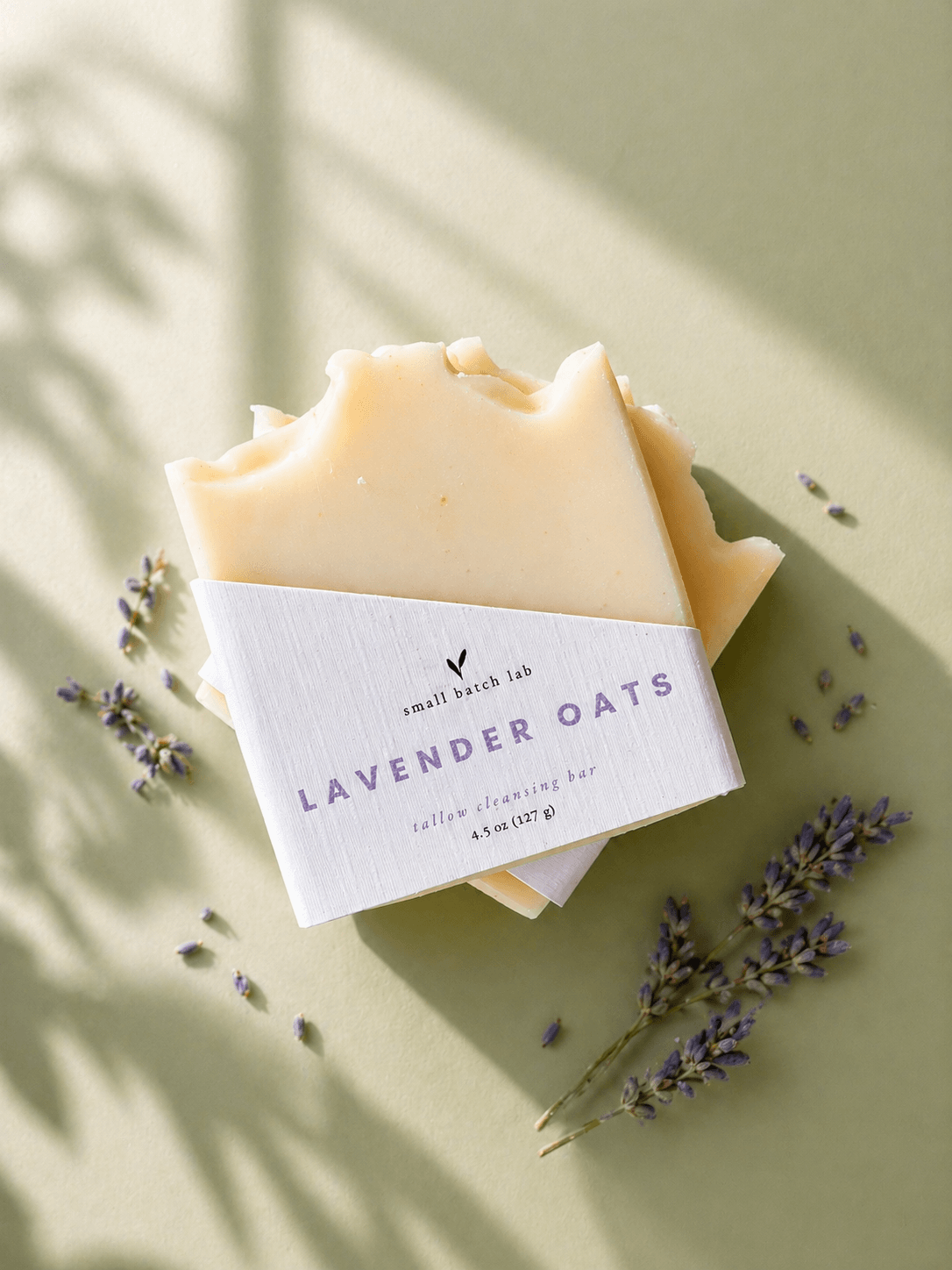 Organic Lavender Oats Tallow Cleansing Bar